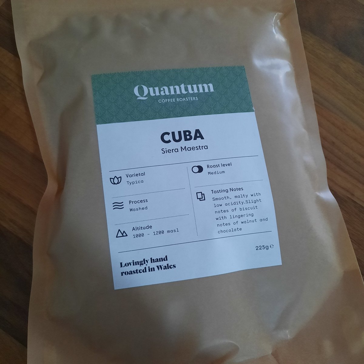 Misswissy's tweet image. I had this as a birthday gift yesterday and it really is the most delicious coffee I have ever tasted. It is so smooth and really tastes of chocolate. I am going to need a bigger bag!  @QuantumRoasters #CoffeeLover