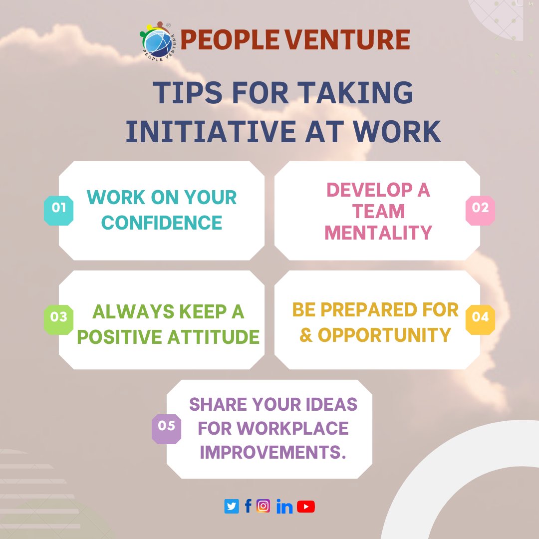 Tips for taking initiative at work💡

#work #workhard #smartwork #peopleventure #growthmindset