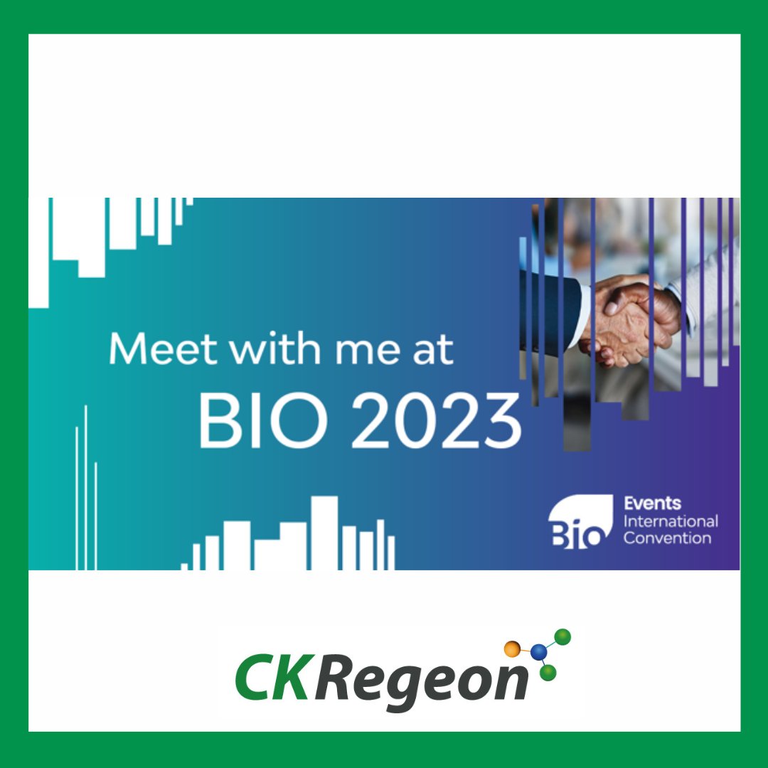 CkRegeon's tweet image. Imagine what we can do if we stand together. Meet with us at the 2023 BIO International Convention, June 5-8. Find our company in the partnering system for potential meetings at the largest gathering of the global biotech community!

#ckregeon #koreanbiotech #cxxc5 #BIO2023