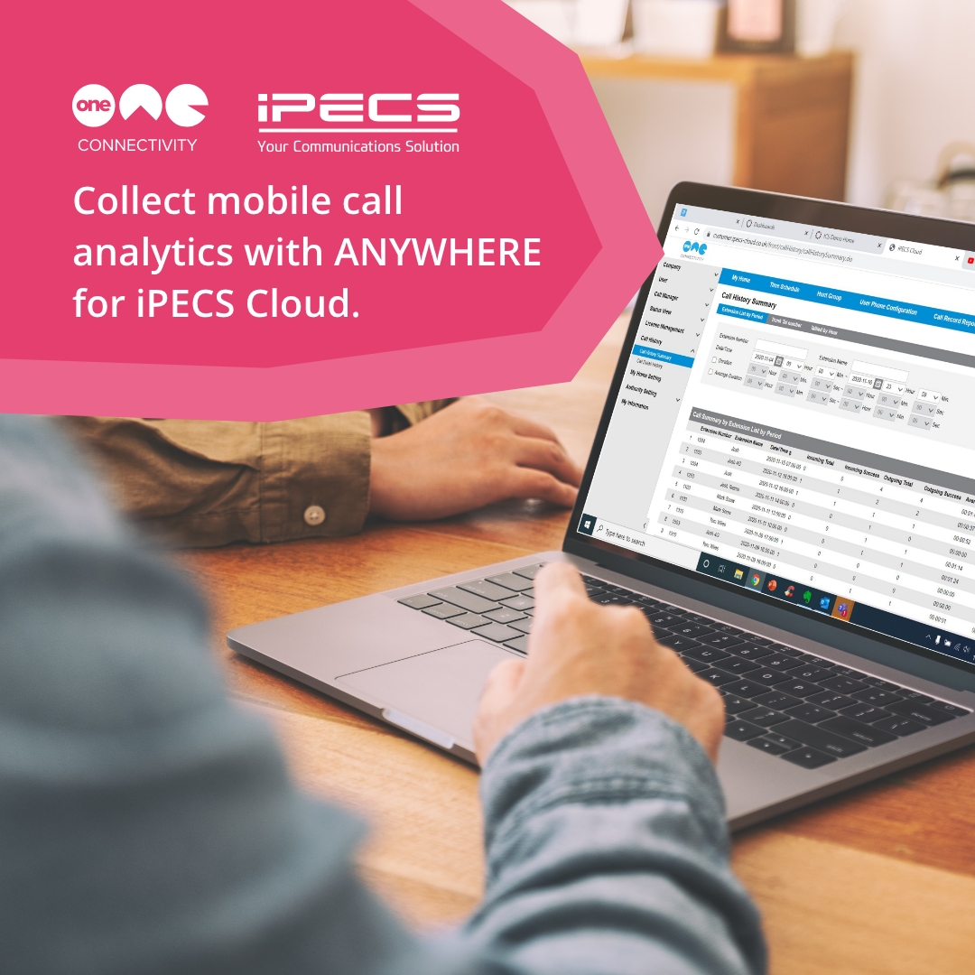 OneConnectivity's tweet image. How do you monitor mobile and remote worker calls? ANYWHERE for iPECS Cloud collects mobile call data for you! ANYWHERE gives you complete visibility of all your businesses call traffic. Find out more at: oneconnectivity.co.uk  #AnywhereForIPECS #IPECSCloud #RemoteWork