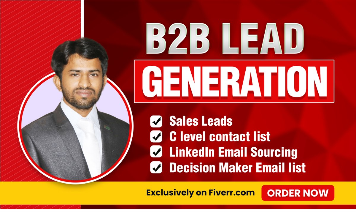 b2bleadshop's tweet photo. I will build B2B Lead Generation Email List to increase your sales.
https://t.co/V2H54qB5LT
#SalesLeads #B2BLeadGeneration #EmailList #B2BLinkedinLeads #B2BLeads #EmailLeads #RealEstateLeads #LeadList #EmaillistBuilding #Bishnubiswas908 #aespa #BarryHBO #Cannes2023 #daterush https://t.co/1wEF9qJvDb