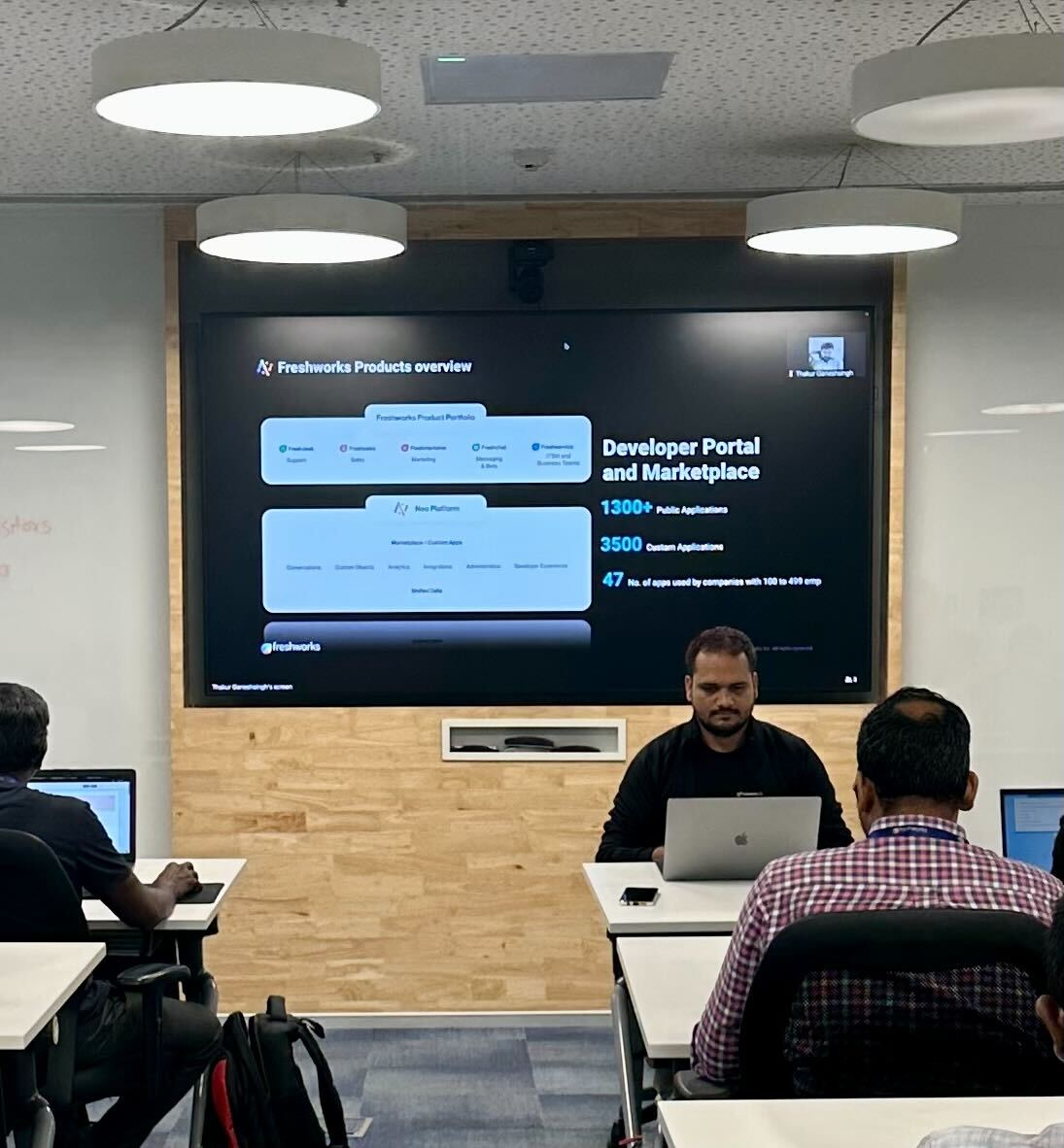 FreshworksInc's tweet photo. 💫 Glimpses from our first-ever developer workshops in Bengaluru and Chennai. We had an opportunity to interact with developers and assist them in building apps for Freshworks Marketplace.
Learn about the Freshworks Paid Apps program: https://t.co/xDghEaw0fb
#BuildMoreBeMore https://t.co/sn6BnTUOo0