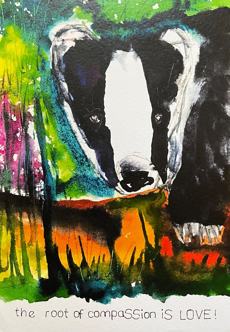 chunkymark's tweet image. The root of compassion is LOVE! #badgermonday etsy.com/uk/listing/102…
