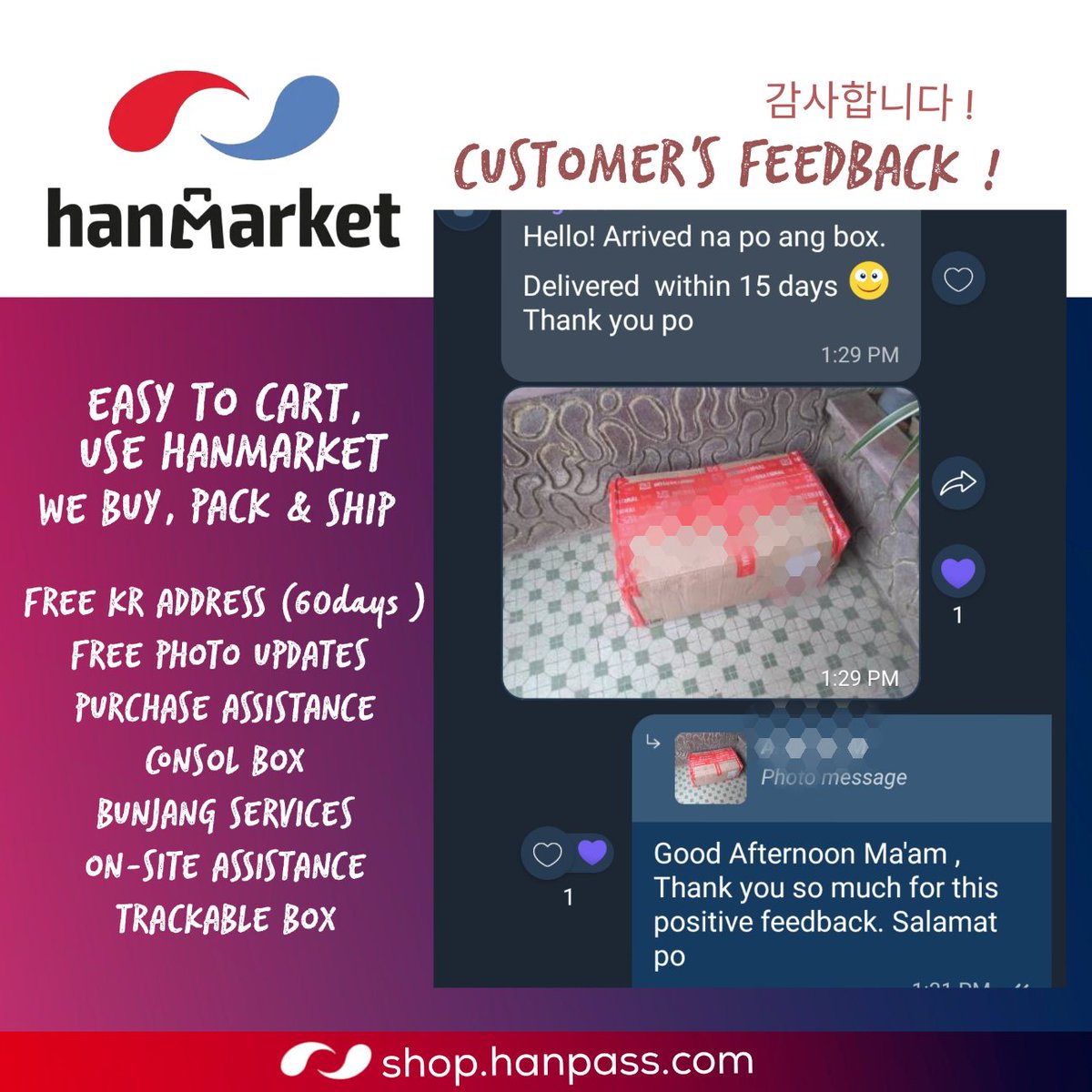 Hanpasspurchase's tweet photo. [ PASABUY &amp; KRCONSOL]
We also offer Offline Services!
 We buy for you and ship.
✅ Trusted &amp; Reliable 
✅ Photo &amp; Tracking updates 
✅ Receive order to KR updates
✅ Trackable box 
#kpopph #proxybuyingservice #krconsol #HMUpdates https://t.co/cY8NzpeD7t