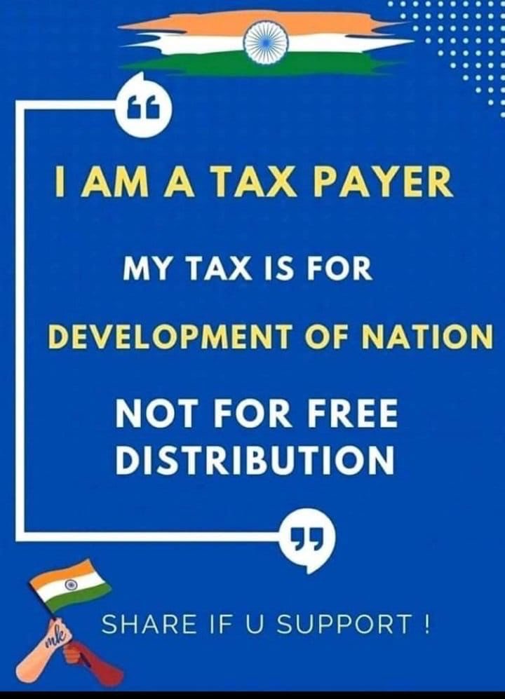 BimalGST's tweet photo. Indeed, Taxpayer's money should not go for #freebies https://t.co/se2mNgp05z