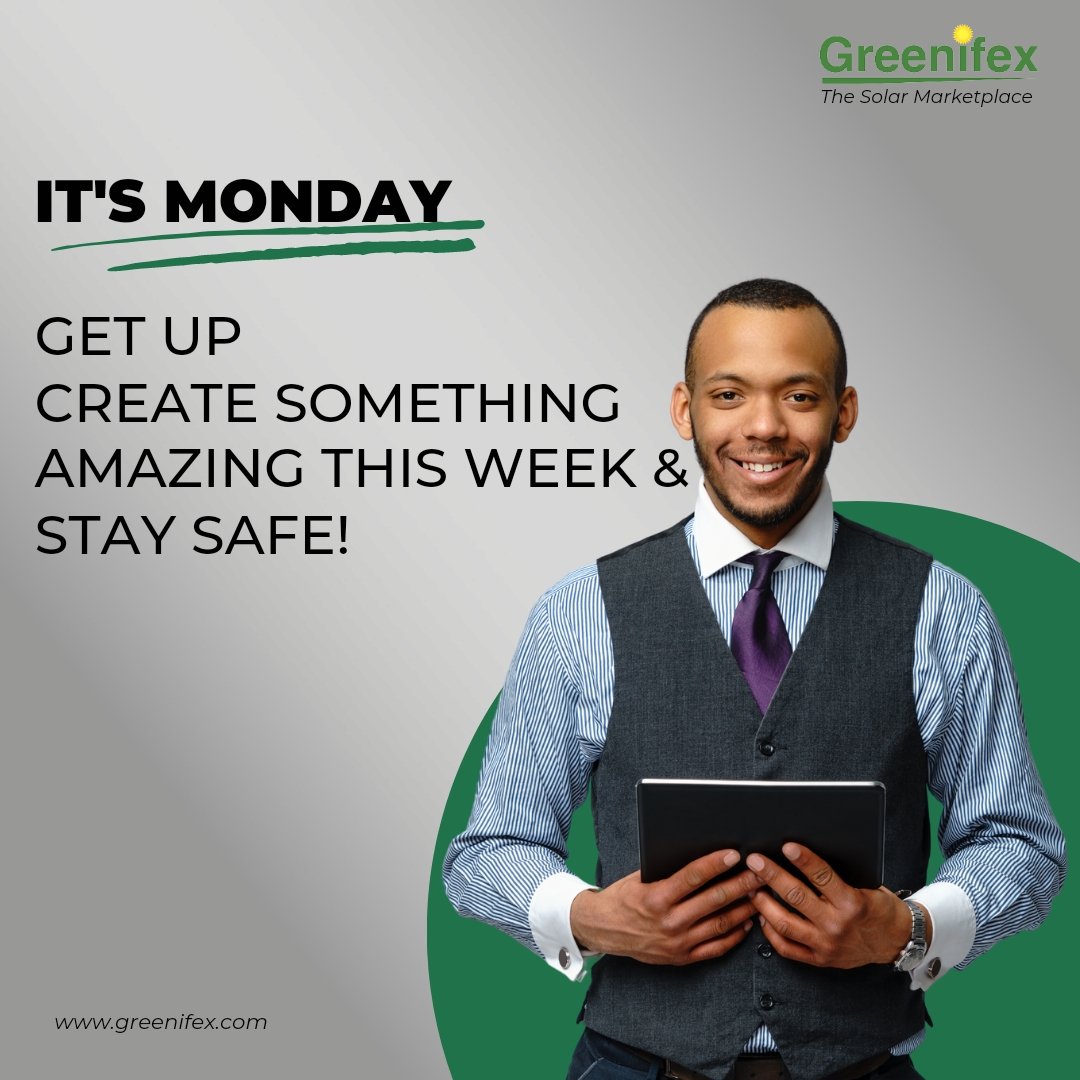 greenifex's tweet photo. Have a blessed week ahead !
#solar #install #community #register #reach #customers #sell #buy #online #monday #mondaymood #mondaymotivation #like https://t.co/ZYDyRPq2jc