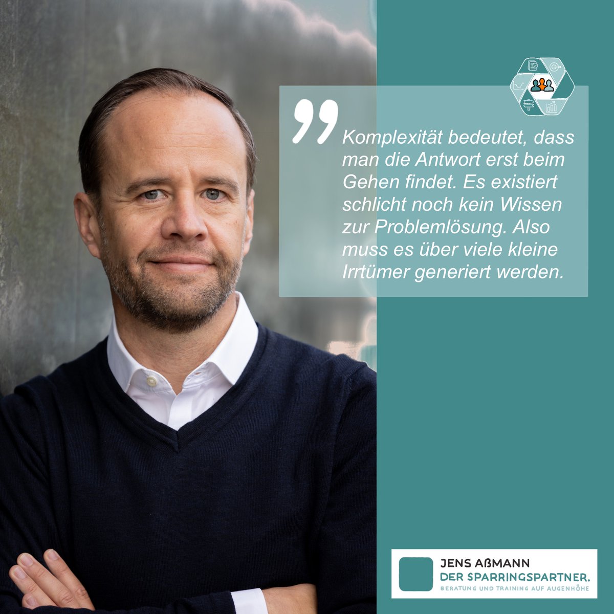 Der Umgang mit Krisen, dem technologischen Wandel und schneller wechselnden Kundenwünschen stellt Unternehmen vor große Herausforderungen.

Impulsvortrag "So werden Organisationen fit für den Umgang für den Umgang mit zunehmender Dynamik"
der-sparringspartner.de/impulsvortrag-…