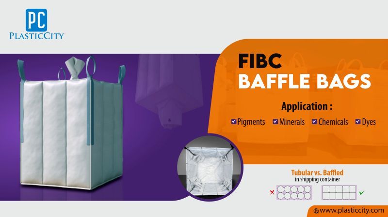 PlasticCity_Ind's tweet image. Baffle bags are ideal for dry free flowing products such as Beans, seeds, wheats, grains, food- ingredients etc. For any requirements of Baffle bags, mail us at plastics@plasticcity.com

#plasticcity #Bafflebags #packingsolution #indianexporters #bulkbag #bulkmaterialhandling