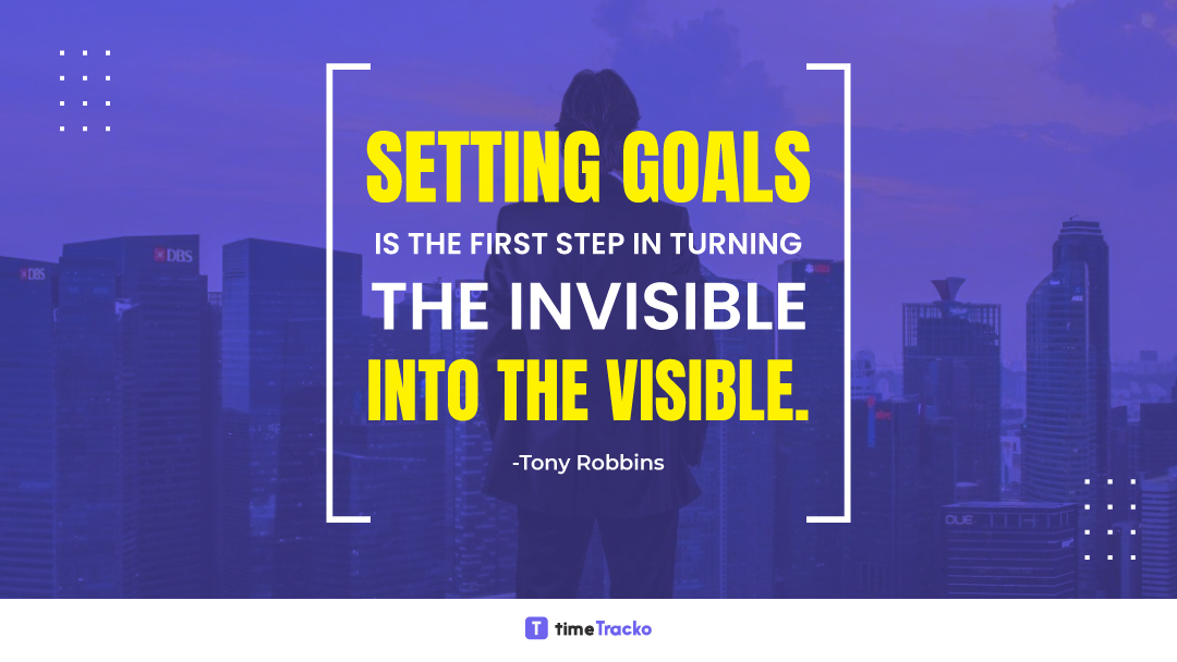 Set Goals, Make Them Visible To Everyone! 🥅 👍 

#motivationalquotes #inspirational #GoalMapping #setgoals #GoalAchievement #VisibleDreams #GoalClarity #DreamsToReality #GoalDrivenLife #VisibleMilestones #timetracko