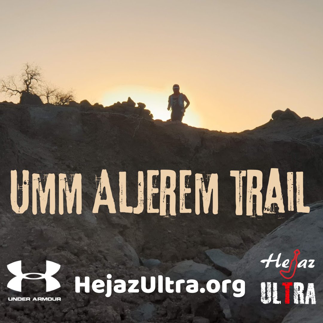 HejazUltra's tweet photo. Run the Umm AlJerem 10 miler trail run by Under Armour on May 26th 2023
05:15AM Meet / 05:30AM start SHARP on the Barzah Rd, 1h away from Jeddah: 
350 m incline over 16km, self-supported trail run: suitable for Intermediate runners.
Details on https://t.co/BFm5AW0jx5 https://t.co/s4KpQJUZqB