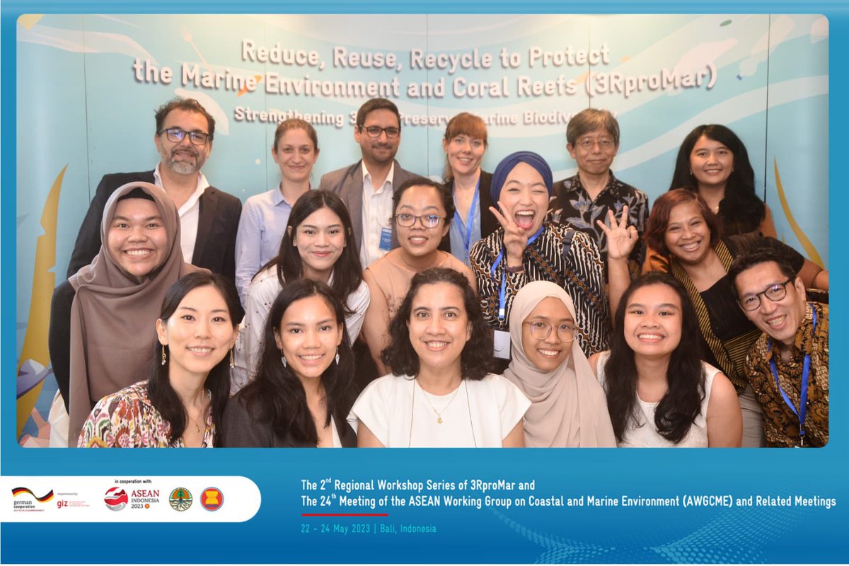 IKHAPP_'s tweet image. The #3RproMar knowledge partnership officially launched today during the regional ASEAN workshop on marine litter! Very exciting to meet colleagues in sharing knowledge on plastic pollution through our platforms! Follow us for more updates 💫 @ERIAorg @RRCAP_AIT @GIZIndonesia