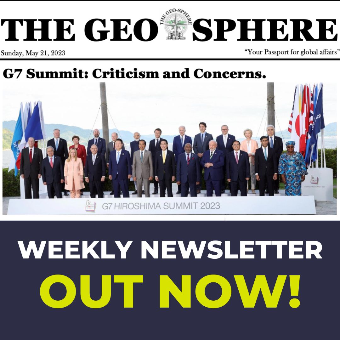 thegeosphere_'s tweet photo. Keep up with the latest in global affairs and geopolitics with "The Geo-Sphere Weekly." Follow Now!👇 https://t.co/PO56tucZe6

#India #USA #China #UK #France #Canada #Australia #G7 #Italy #Russia #Germany #Japan #Greece #Sudan #SaudiArabia #Ukraine #Modi #Bakhmut #TheGeoSphere https://t.co/MwtHmxyUrQ