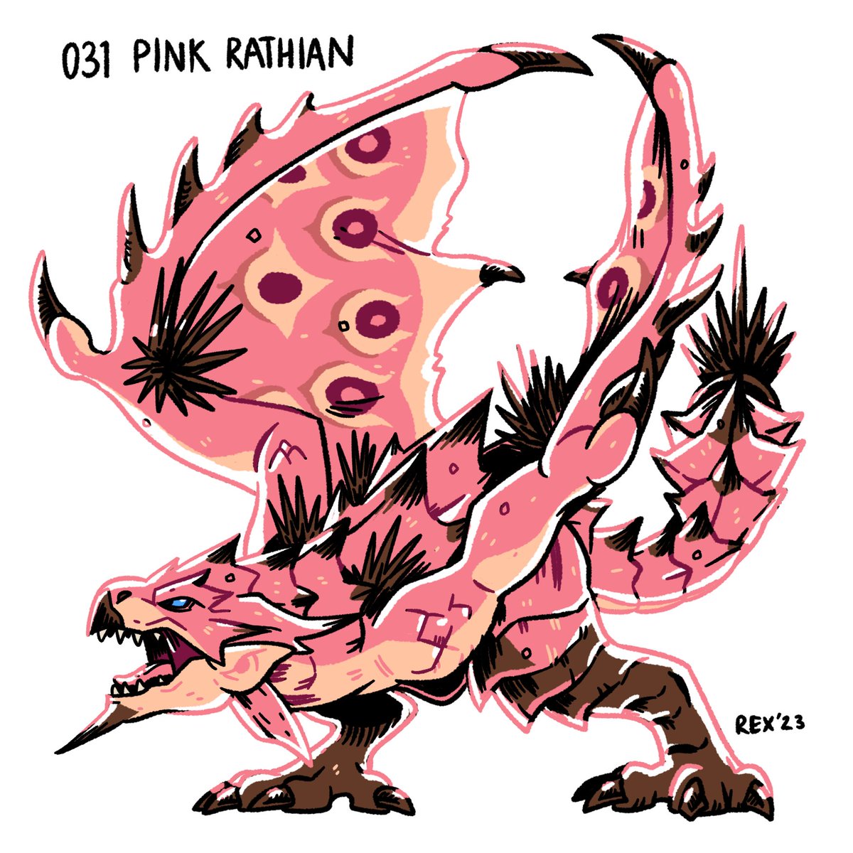strayedtiger 🌱 on Twitter: "#MonsterHunter 031 Pink Rathian http ...
