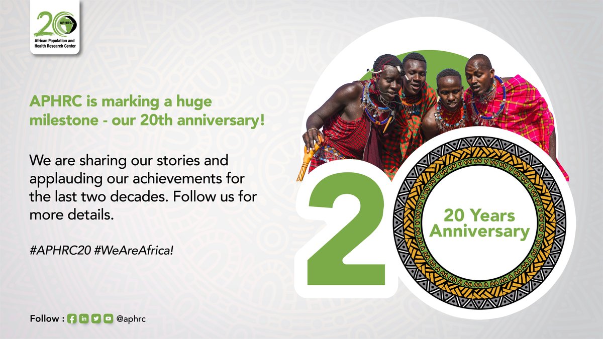 DKadengye's tweet image. #IamAPHRC! We are celebrating APHRC@20 and telling our story. I am proud to be a part of this journey. Check out our highlights. #WeAreAfrica @aphrc