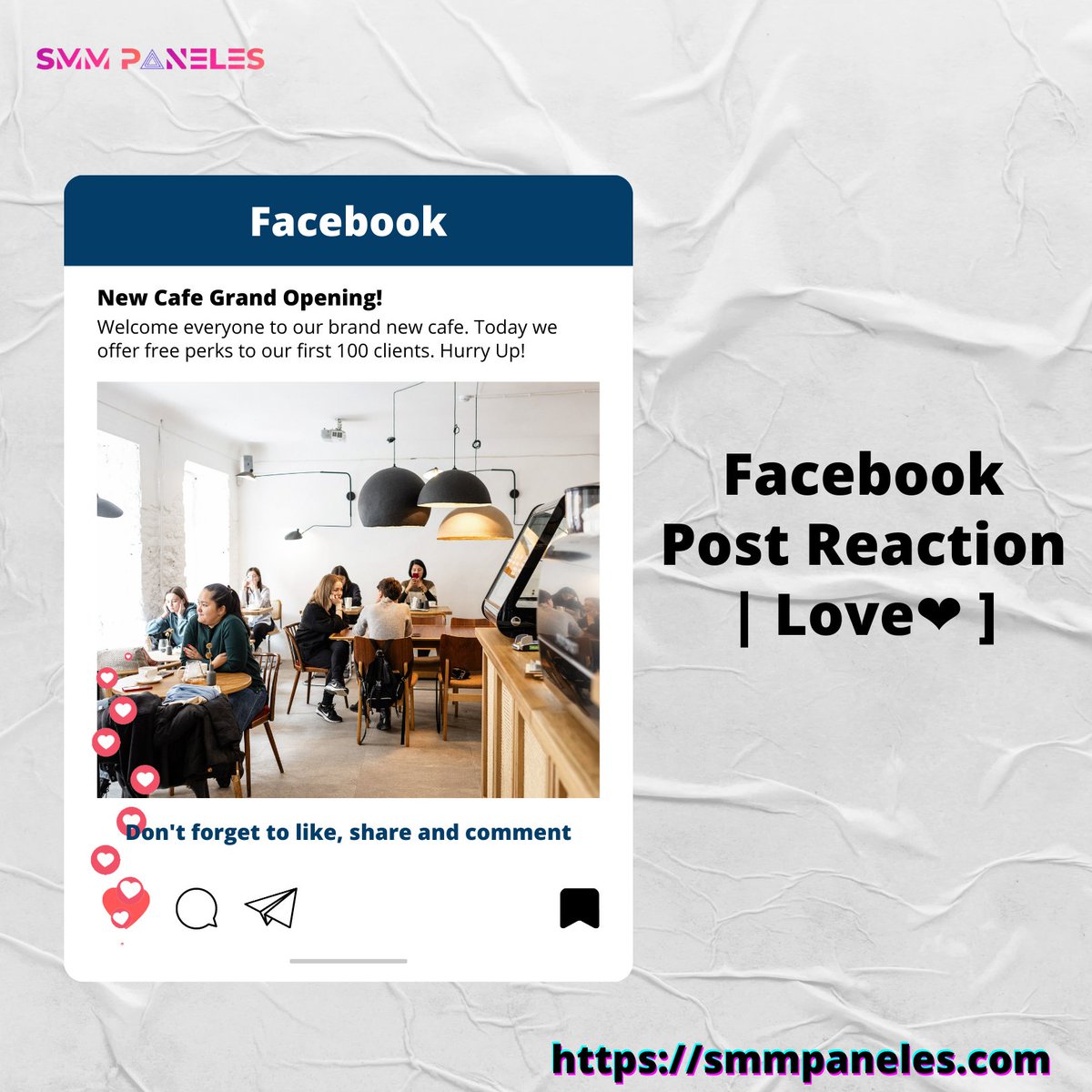 SmmPaneles's tweet photo. ✅ Facebook Post Reaction | Love❤️ | [Max:10K][Start Time: 0 - 8 Hour] [Speed:500/Day]

Link: https://t.co/6RoIKkOUbx

#smmpanel #smm #bestsmmpanel #socialmediaboost #topsmmpanel 
#smmpaneles #smmservices #facebookreact #facebook #crypto 
#bestsmm #ussmmpanel #uksmmpanel https://t.co/htiUyyv5m1