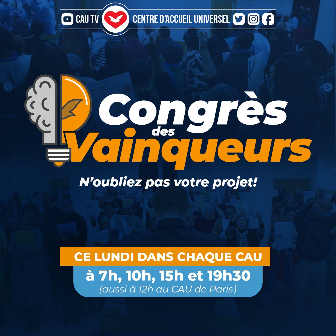 CdAUFrance's tweet photo. Le Congrès des Vainqueurs c'est aujourd'hui dans chaque Centre d'Accueil! 

Découvrez nos horaires et adresses en cliquant sur le lien suivant: https://t.co/Zm0edmUL64 https://t.co/L0otxXxPh8