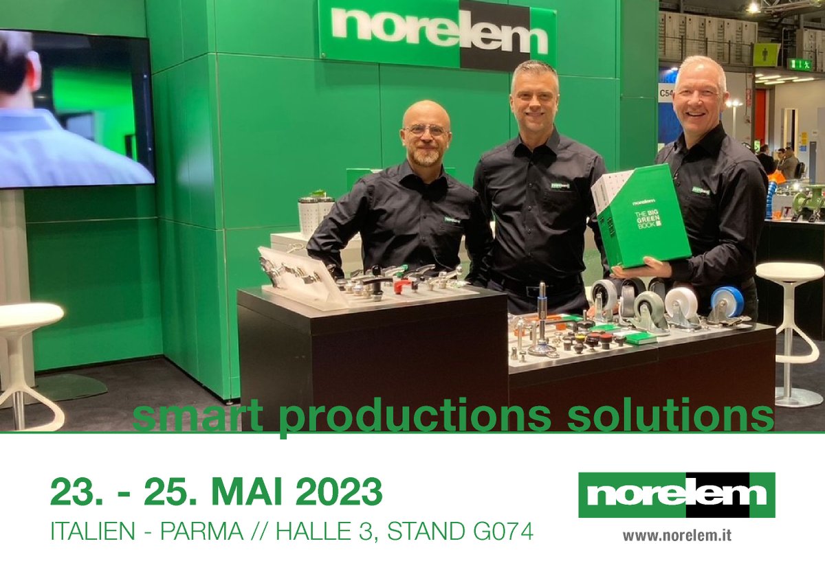 SAVE THE DATE!

Gerne begrüßen wir euch mit norelem Team Italien auf unserem norelem Stand in Halle 3, Stand G074 vom 23.05. bis 25.05.2023 auf der smart productions solutions in Parma.

#norelem #norelemacademy #vorteilnormteil #vollsortiment #maschinenbau #messe #italien #parma