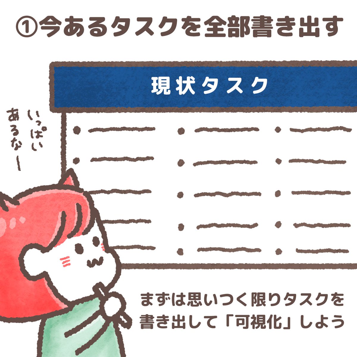 やることいっぱいになると、脳内がパニックに…😂  そこで「重要度/緊急度のマトリックス」使ったら、頭スッキリして「やるべきこと」がわかったので、私と同じくタスク管理苦手な人はやってみて✨  ①タスクを書き出す ②重要度/緊急度の高低に振り分ける ③重要度/緊急度が高いタスクから手をつける