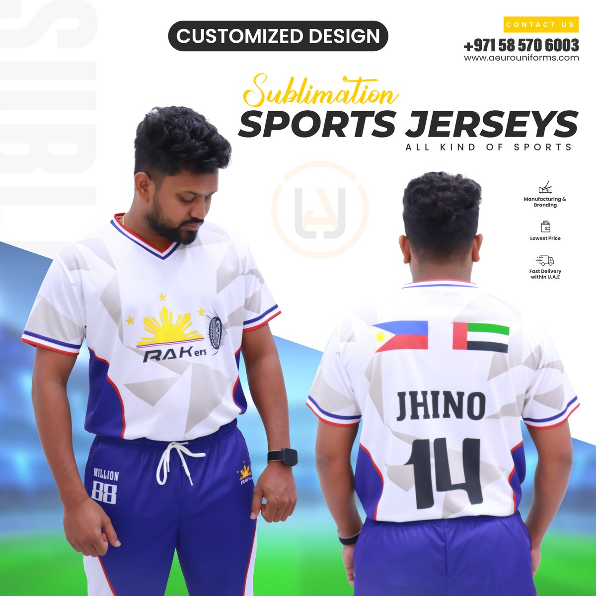 AeuroL's tweet image. Sublimation Sports Jerseys
WhatsApp: 058 570 6003

#customized #sublimation #sublimationdesign #jersey #sportjersey #sublimationprinting #jerseyprinting #jerseycustom #sportsbranding #cricketjersey #cricketjerseydesign #garmentmanufacturing #manufacturing #jerseydubai