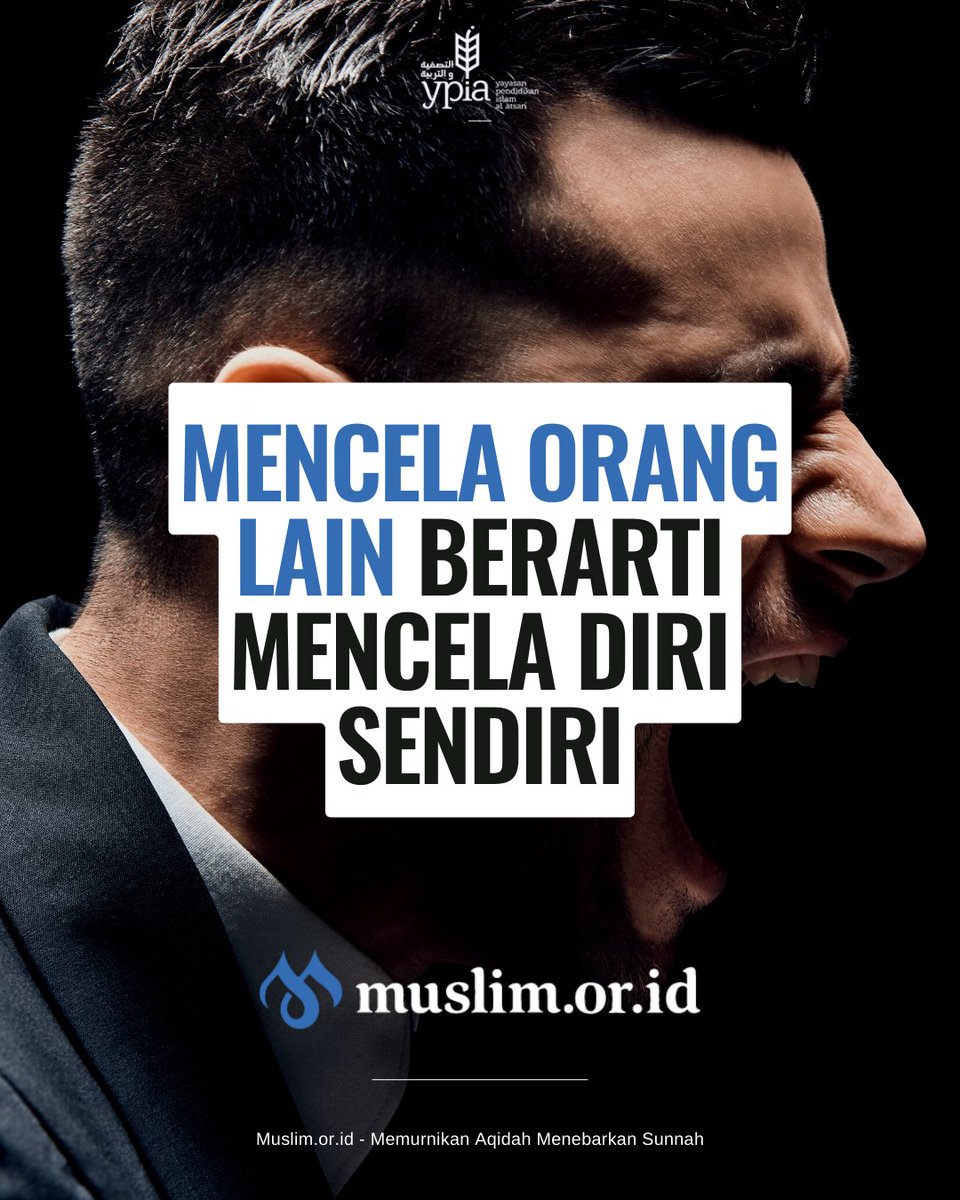 muslimorid's tweet photo. Ada yang menarik dalam ayat yang berkaitan dengan larangan mencela orang lain. Allah Ta’ala melarang kita mencela orang lain dengan lafadz,

وَلَا تَلْمِزُوا أَنْفُسَكُ��ْ

“Dan janganlah kamu mencela dirimu sendiri” (QS. Al-Hujuraat [49]: 11). https://t.co/dvshtR6V77