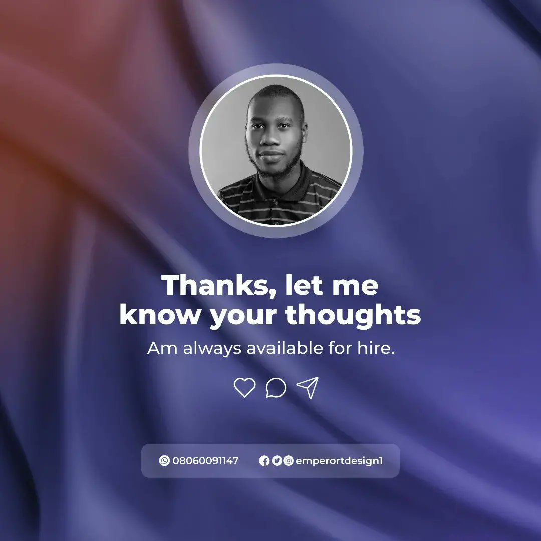 horodeglobal's tweet photo. E-flyer design done for @iroros.peak
What are your design needs?
We are always available for hire
#emperortdesign #brandidentity #brandingdesign #viral #ceounder40 #tepreneur #eflyerdesign #naijabusinessflyer #naijagraphicsdesigner https://t.co/vgNIqfIzEn