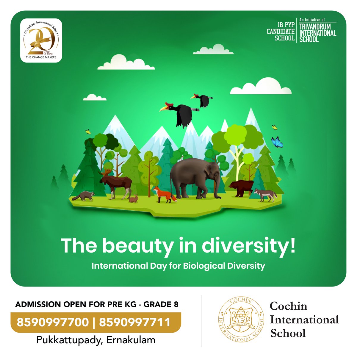 TCochins's tweet photo. #InternationalBiologicalDiversityDay  #internationalschool #IGCSE #cambridge #cambridgeassessment #ibschool #ibworldschool #infoparkkochi #smartcitykochi #Kochi #kakkanad #pukkattupadi #kizhakkambalam #edappally #Kerala https://t.co/ZYvNy4Lh33