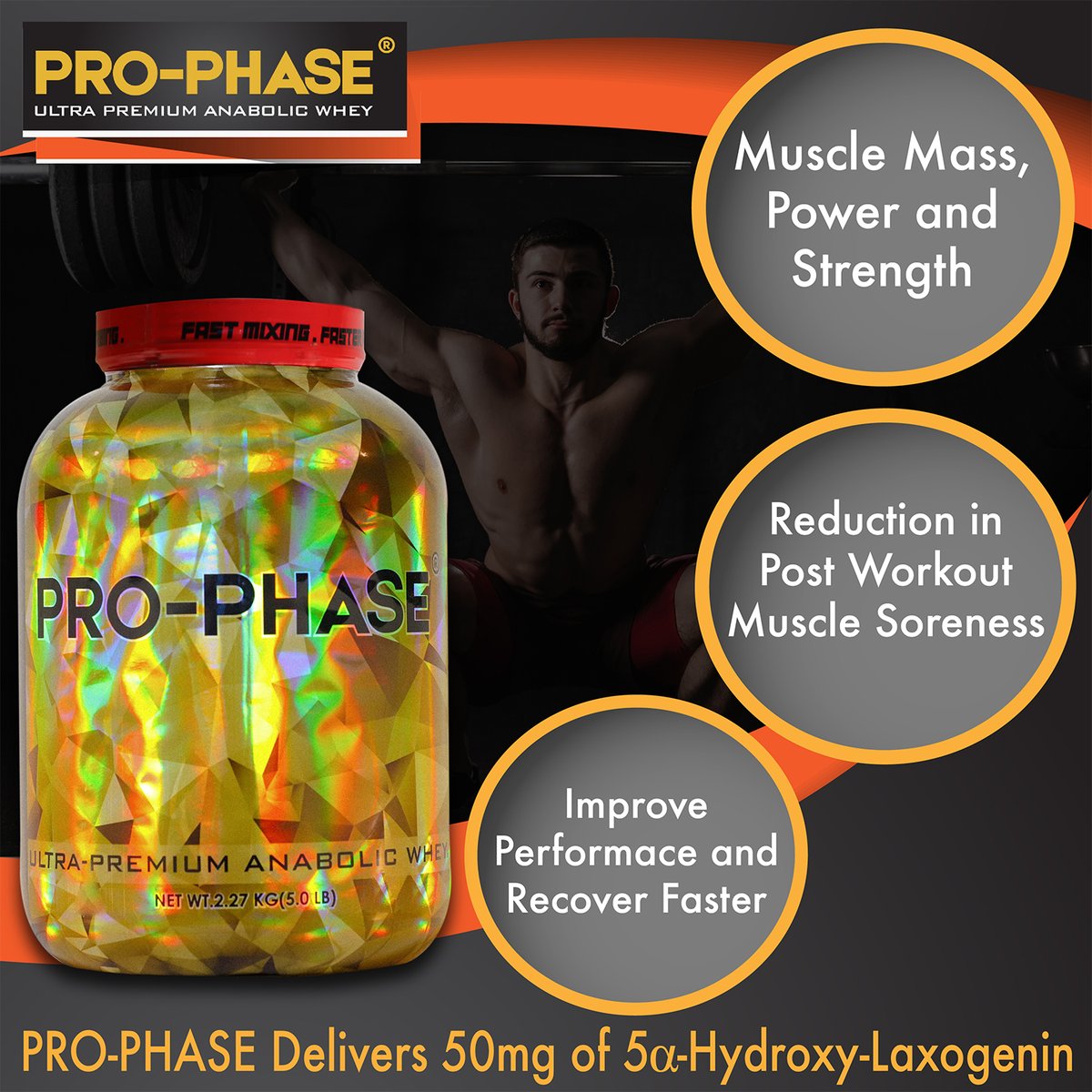 ELFarmaceutica_'s tweet image. PRO-PHASE® delivers 50mg of 5α-hydroxy-laxogenin which Supports muscle growth, Enhanced recovery, Increased strength, Reduced cortisol levels, and Increased nitrogen retention.

#prophase #elfarmaceutica #healthygym #gymmotivation #workoutmotivation #fitnessmotivation #fitfam