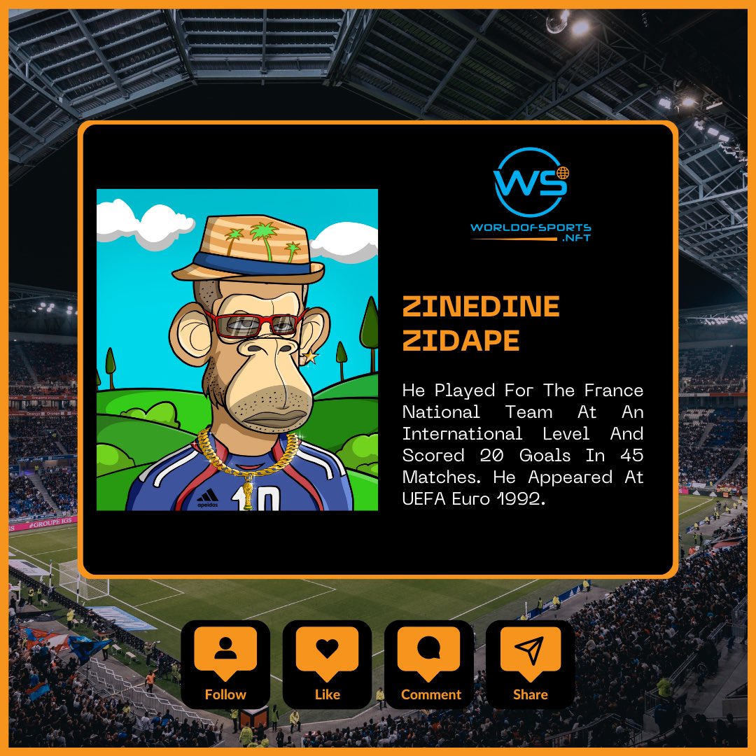 Wofsports_nft's tweet photo. He Played For The France National Team At An International Level And Scored 20 Goals In 45 Matches. He Appeared At UEFA Euro 1992.

🌟 Discover the transformative power of NFTs and take control of your digital assets today! Check out our website in the Bio and be ready to join our pre-sales when they become available. Don’t miss this opportunity to be part of our innovative and expressive community! Remember to enable notifications to stay up to date with our project. 🚀

#zinedine #nft #digitalart #nftartist #RealMadrid #nfl #football #soccerskills #UEFA #Zizou #Laligatitle #nftcollection #blockchain  #nftcollectors #pixelart #soccer #nftcommunity #england #premierleague #manchester