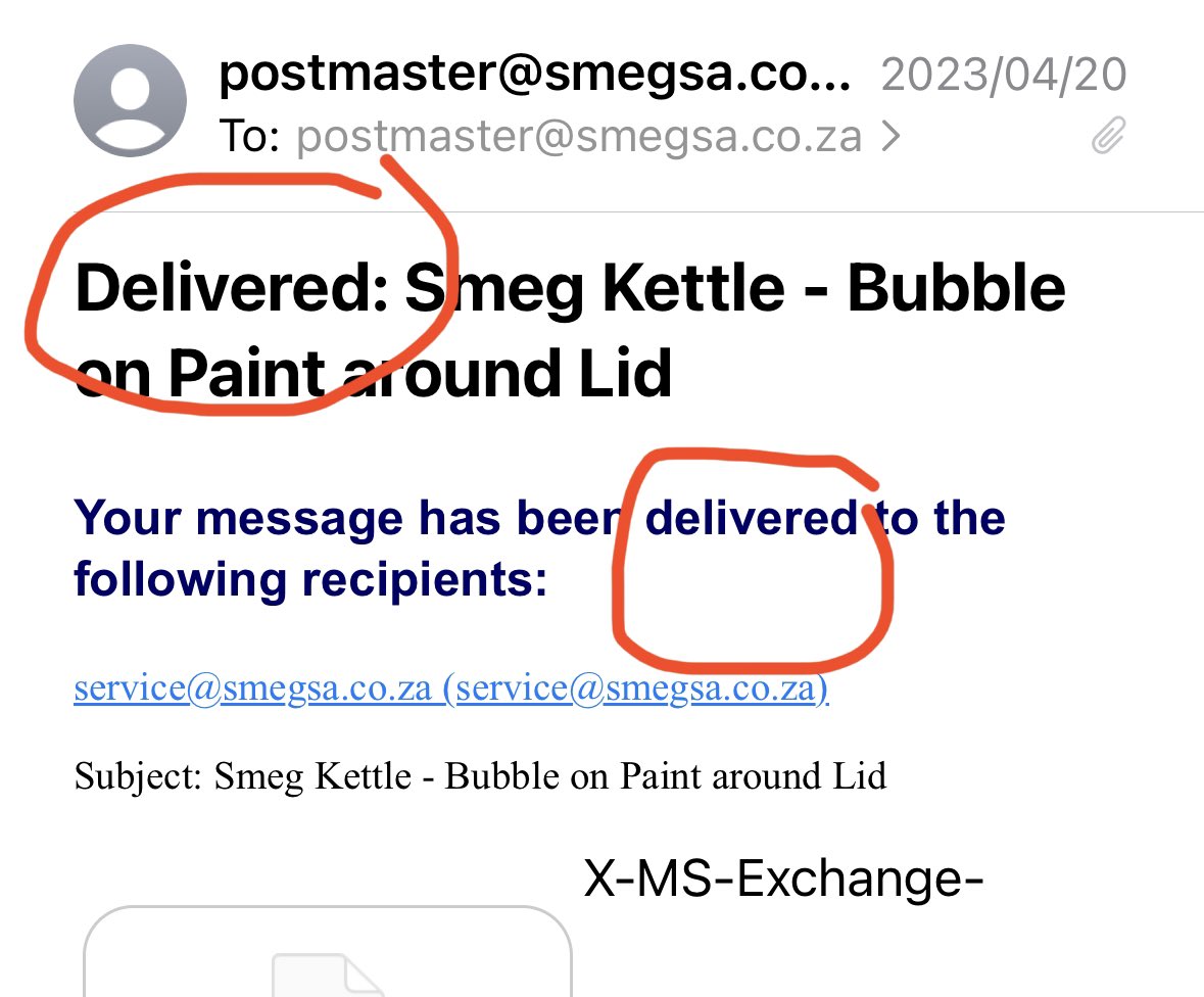 gavinhjulius's tweet photo. @smegsouthafrica it seems that 32 days is enough time for me to expect at least a response, not even a “fcuk you”, just nothing… and do not for one minute ask me to resend this email. https://t.co/ez4QzGnNXu