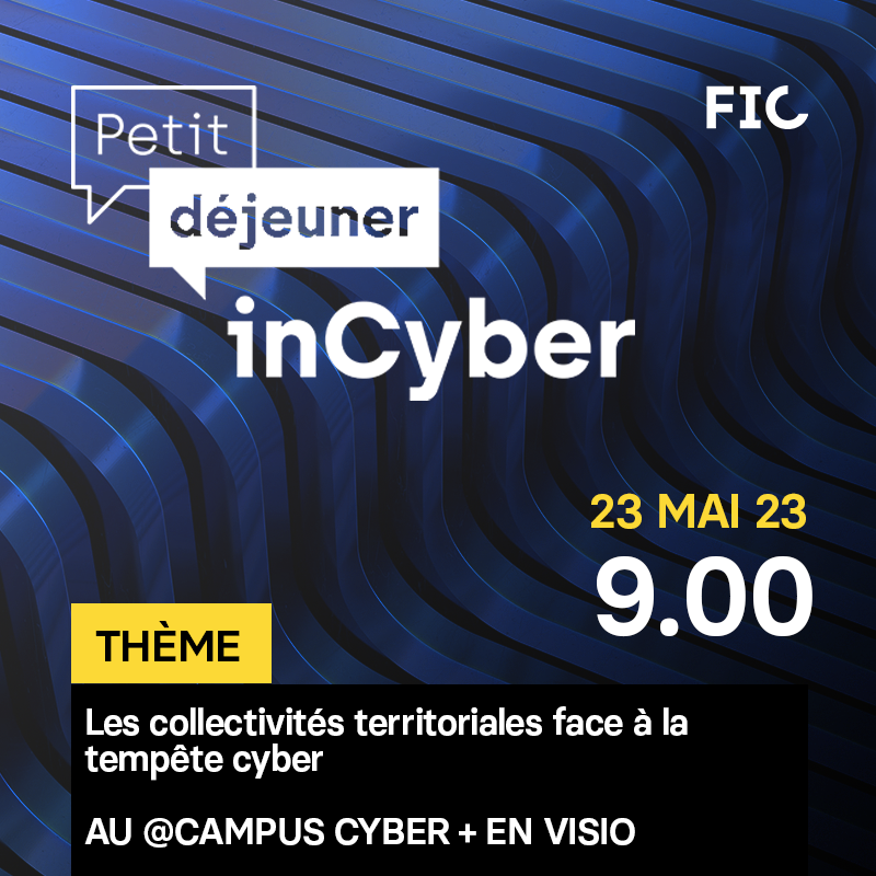 📢 Dernier jour pour vous inscrire au webinaire <a href="/inCyberMedia/">INCYBER News</a> du 23 mai !

RDV au <a href="/CampusCyberFr/">Campus Cyber</a> et en visio pour échanger sur les solutions pour renforcer la #sécuriténumérique des #collectivitésterritoriales face aux risques #cyber et aux #ransomwares .

incyber.org/collectivites-…