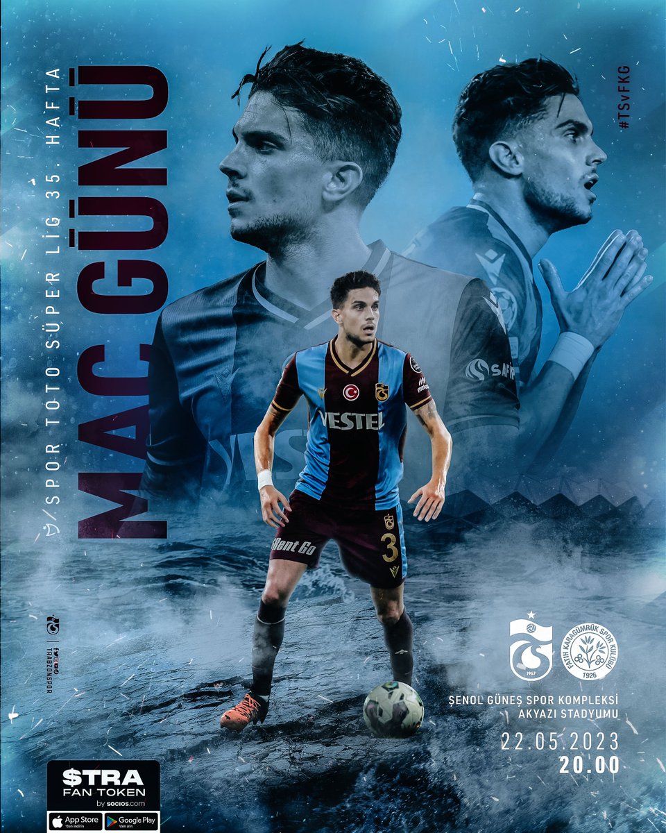 Trabzonspor's tweet photo. 🔥 MAÇ GÜNÜ 🔴🔵 
🆚 Vavacars Fatih Karagümrük
🗓 22.05.2023 Pazartesi
⏰ 20.00
🏟 Akyazı Stadyumu
📲 #TSvFKG
👕 Şampiyonluk Forması https://t.co/DnP6u1f3dD