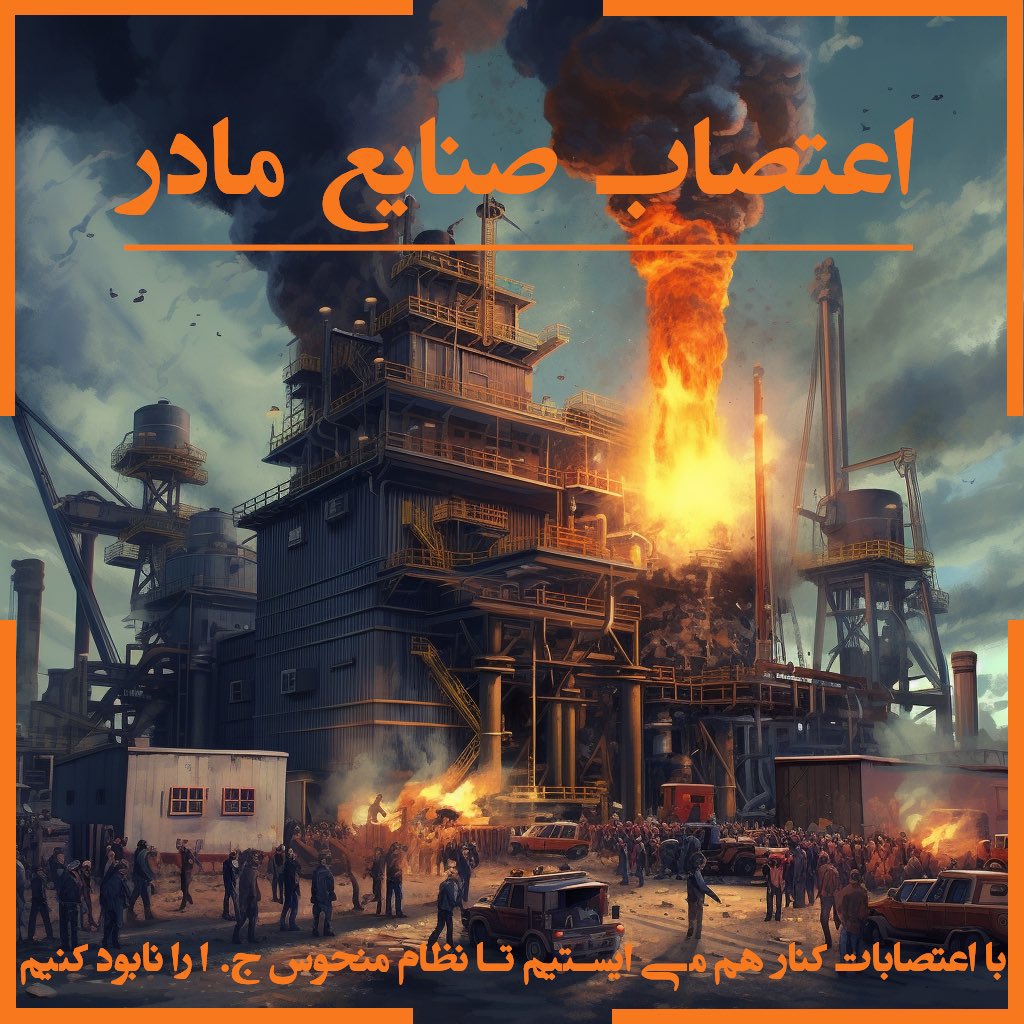 niloojoon66's tweet photo. 🔥#اعتصاب_صنایع_مادر🔥
✊اعتصابات بزرگترین یاور انقلاب‌ها ✊
اعتصابات سراسری کمر هر دولتی را می‌شکند
#مهسا_امينی‌ 
#اعتصابات_سراسرى https://t.co/dAt6mFjC03
