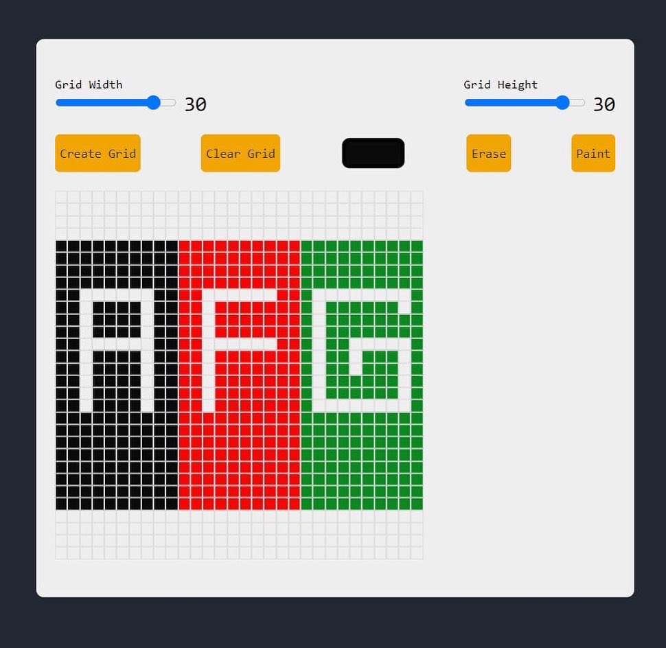 withmzhd's tweet photo. Hi everyone 👋🏻 
Happily, I finished day #1 of the 100 day’s Java script.
In this project I build a pixel art generator, you can call it pixel pixel paint app too.
I am glad that I Acquainted a lot of new consequential matters.👩🏻‍💻🤗
@f_forough 
 @E_Ehrari 
@CodeToInspire https://t.co/cUNqzKh4md