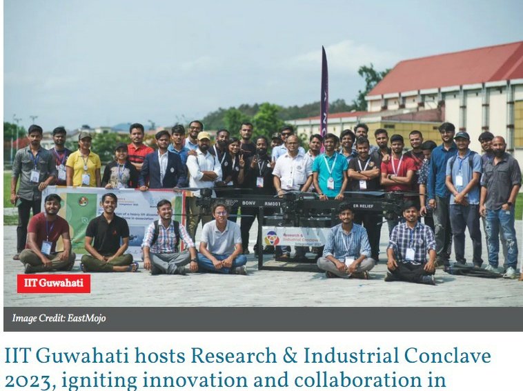 NorthEast247247's tweet photo. The North East shines brighter with the successful conclusion of Research and Industrial Conclave 2023 (#RIC23) at IIT Guwahati. A platform that brings together brilliance, innovation, and opportunities for the region's progress. #ShinningNorthEast https://t.co/TT9I8pZnFH