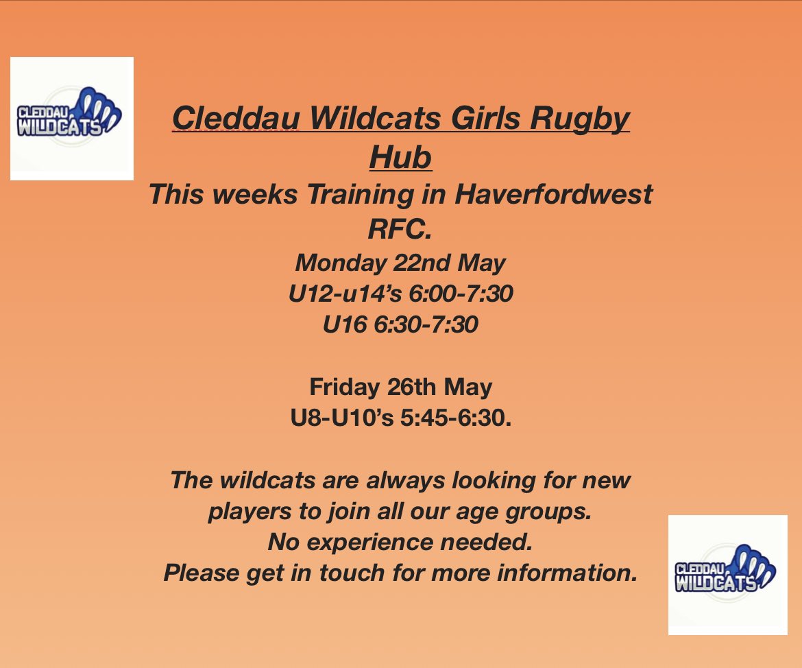 WildcatsHub's tweet photo. @MikieJones10 @Tom_Meredith_ @aled_waters1 @HwestLadiesRFC @HHVCSchool @schoolmilford @AddGorffYCE @sportpembs @RadioPembs @purewestradio @MilfordHavenRFC @SAINTSWOMENSRFC @SeagullRugby @NewYorkWelsh @BackTheGirlsPod https://t.co/SdLBsXXERv