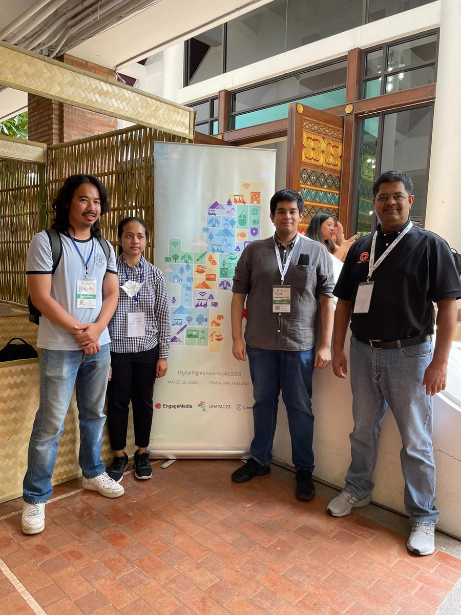 asiacentre_org's tweet photo. Today, the Asia Centre team is in Chiang Mai to participate in @EngageMedia's Digital Rights Asia Pacific Assembly 2023.
#Digitalrights #AsiaPacific #DRAPAC https://t.co/C9cBuvUSB9
