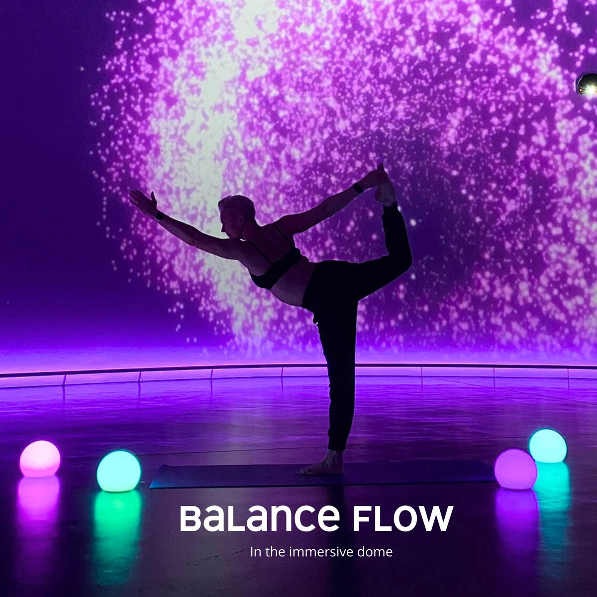 The rumours are true! Balance Flow Yoga is coming to our Immersive Dome.
This captivating class welcomes both beginners and seasoned practitioners of Yoga or Pilates, so everyone can join in on the magic! 🌈 

#Yoga #ImmersiveTechnology #WhatsOnPlymouth