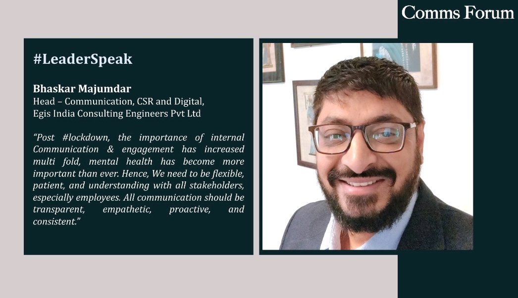 Probasibangali's tweet photo. Thanks #CommsForum for featuring my thoughts in your weekly #leaderSpeak column
“Change is the only constant” and change is beneficial, when it keeps pace with altering times. Creativity, Content & understanding of digital is going to be key in communication going forward. https://t.co/FBfYGanzzW