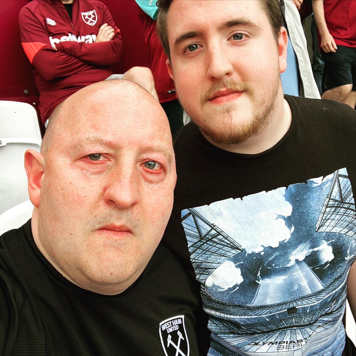 Still don’t know if today was my last time over there. But fingers crossed it won’t be. Still cried like a baby at the end. The potential of singing bubbles amongst my West Ham family got the last time got a bit too much #whufc #coyi #kumb #koyi #MultipleSclerosis