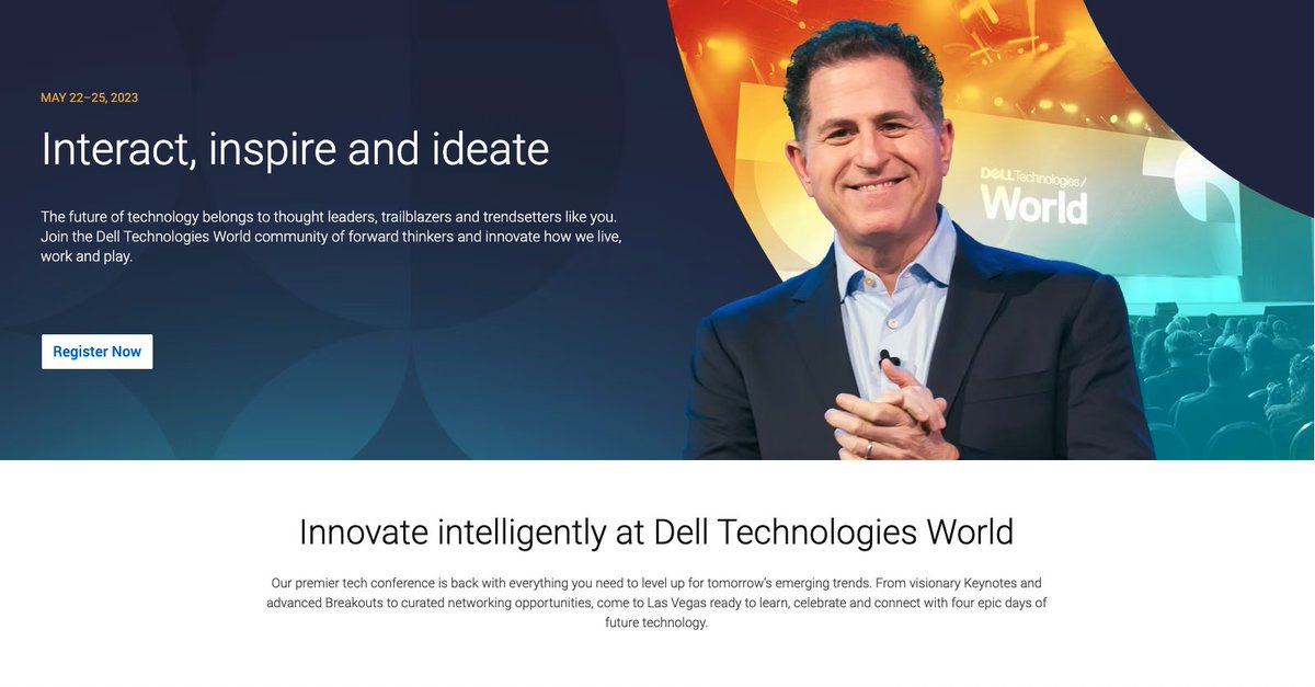 MSottomano's tweet photo. Sta cominciando il #DellTechWorld 2023 a Las Vegas!

Un mondo di possibilità tecnologiche da esplorare! 🚀
Segui tutti i contenuti sul sito ufficiale: https://t.co/wFAXgXFPpE
#Iwork4Dell https://t.co/MsAZFmcXDh