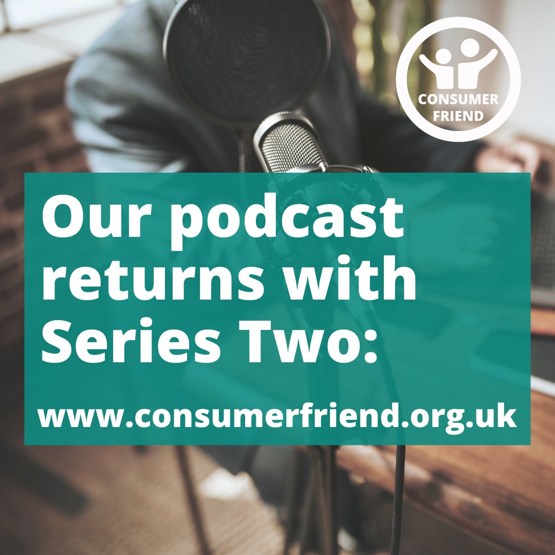 A NEW podcast ‘How to get your money back (Section 75)' launches today

This is about the Consumer Credit Card Act and how Section 75 offers you great protection when  using your credit card

consumerfriend.org.uk/podcasts
#consumerfriend #consumervulnerability #consumerrightsmadeeasy