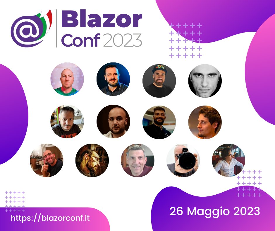 blazordevita's tweet image. Mancano pochi giorni alla #BlazorConf2023, i posti in presenza sono finiti ma registrandovi per il live streaming, avrete l&apos;opportunità di fare domande in diretta agli speaker e accedere in anticipo alle registrazioni dell&apos;evento: iscrivetevi! #wasm t.ly/TXIF