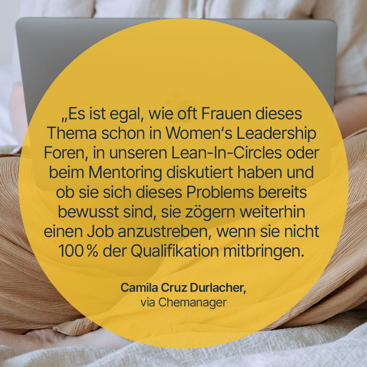 Werden zehn Qualifikationen genannt, von denen sie neun mitbringen, zweifeln sie immer noch, ob sie für diesen Job gut genug vorbereitet sind. Männer hingegen riskieren mehr. Sie sind weniger kritisch mit sich selbst. ⁠ ⁠#Chancengerechtigkeit #erfolgreichmachen