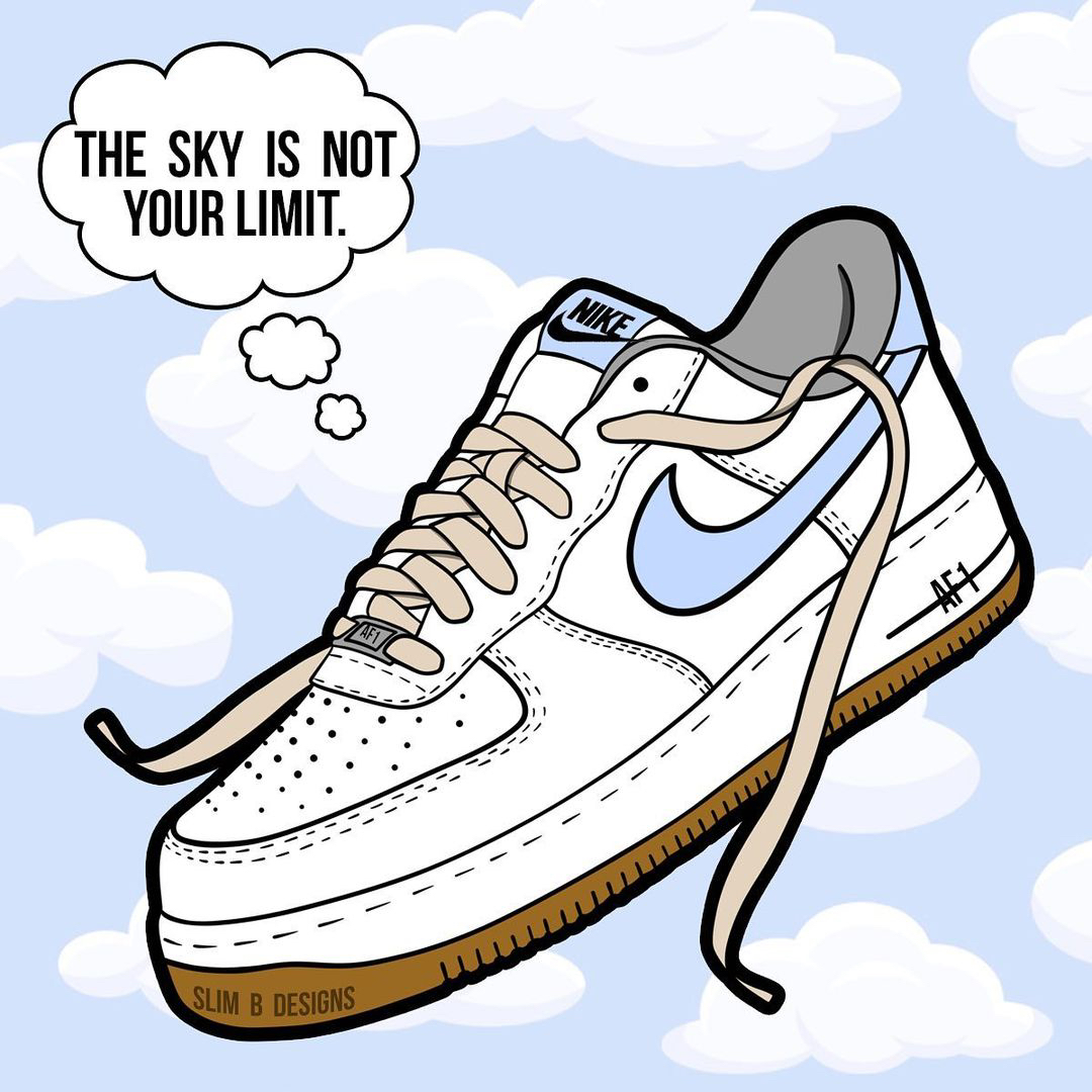 We absolutely love this illustration by @slim_b_designs. #MondayMotivation sneaker style! Wishing you all a fab week! 🧡✨