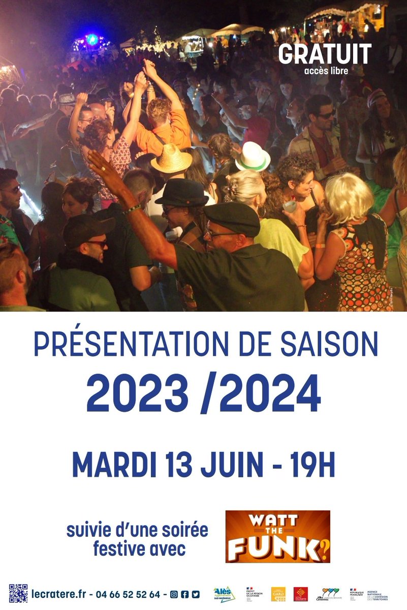 À vos agendas ! Présentation de la saison 2023 2024 👉mardi 13 juin 19h...