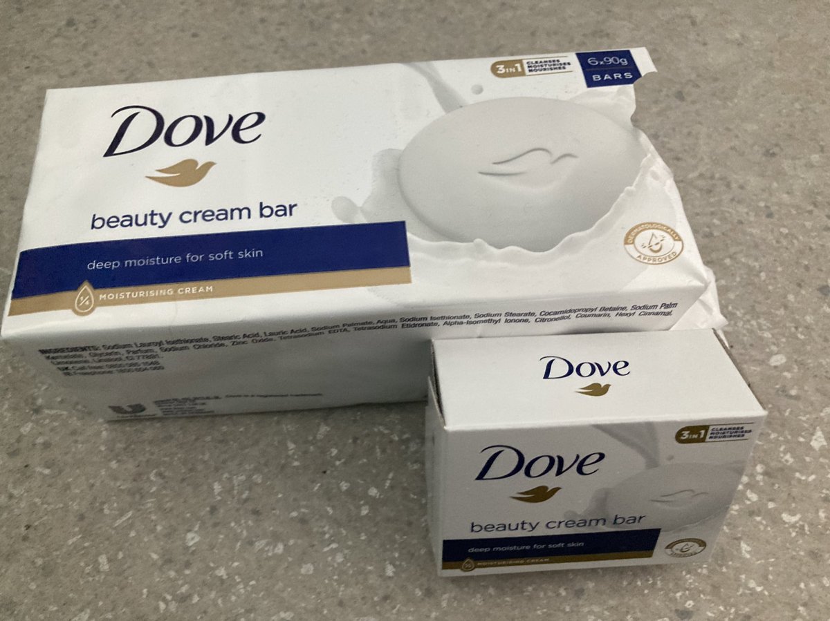Hey @Dove imagine the amount of #plasticwaste you could save just by using a cardboard sleeve on multi packs of soap! #plastic #reduce
