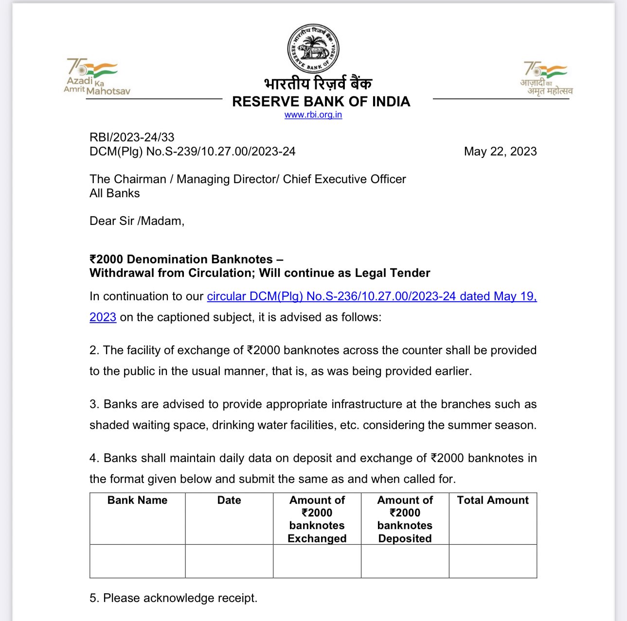 RBI गवर्नर बोले- चार महीने का समय है, आराम से जमा कीजिए नोट, 50 हजार से ज्‍यादा पर…