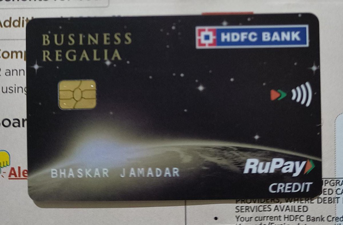 After launch of HDFC 'Business Moneyback Rupay UPI' credit card, Now HDFC 'Business Regalia Rupay UPI' credit card also launched.

@CardMavenIn @TechnoFino #ccgeek #ccgeeks @cardinsider @creditcardz_in #rupay