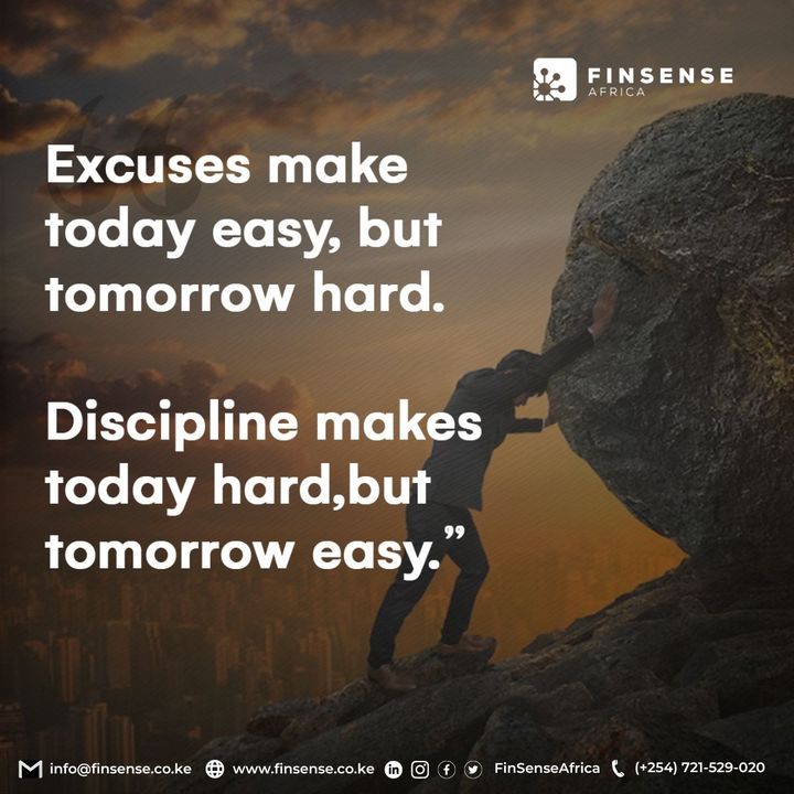 FinSenseAfrica's tweet image. Stop making excuses and start taking action. 

If you want to achieve your dreams, you have to work hard and face the challenges. 💯🚀

@ijsumra @FinSenseAfrica 

#StopMakingExcuses #StartTakingAction #MotivationalMonday #qotd