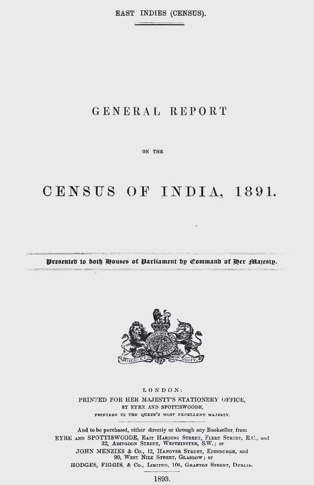 Rougehere's tweet photo. @_prabuS @SuriyabharathiR @pasumpon73 @celkelu35116 EAST INDIES General Report on the CENSU OF INDIA - 1891.

INDIAN MILITARY CAST LIST.

#Rajput 
#Jat 
#Gujar 
#Maratha 
#Nair 
#Kallar 
#Maravan
#Vellaama 
#Khandait 
#Awan
#Kathi 
#Meo
#Kodagn 

எங்கடா ஷத்ரிய கும்பல காணோம்..? 
ஒருவே VRS வாங்கிட்டீங்களா 😂😂😂 https://t.co/jTehC5Da8R